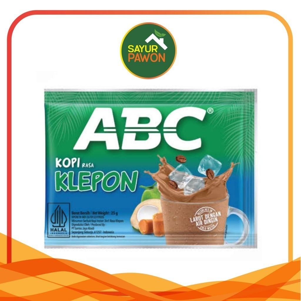 

Kopi ABC Klepon 25 gram per Sachet - kopi instan