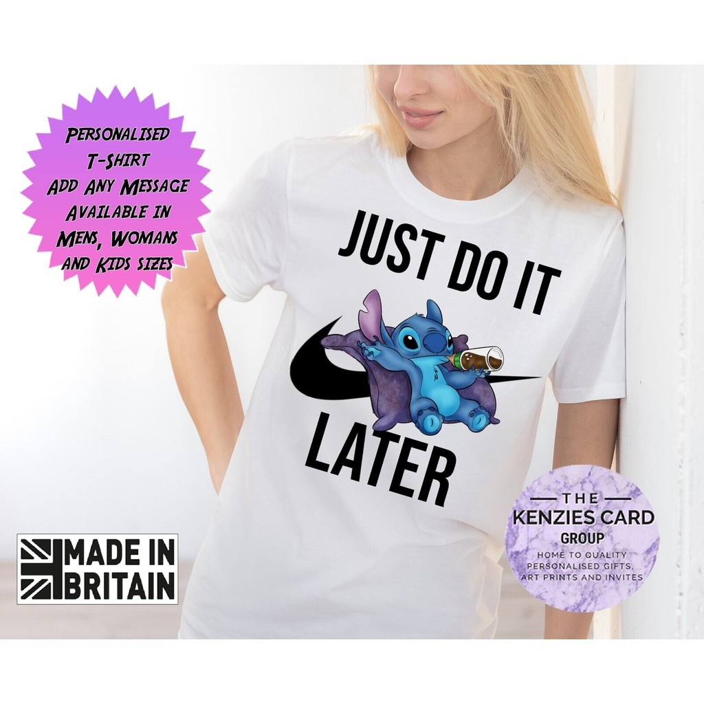 Lilo Dan Jahitan yang Dipersonalisasi Melakukannya Nanti T Ukuran yang sama untuk pria dan wanita: S