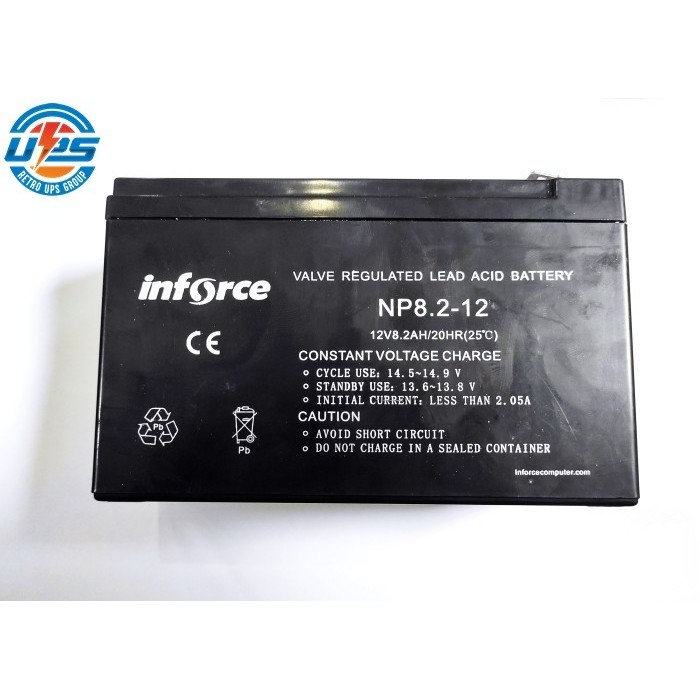 Wiji Baterai Batere Ups Inforce / Aki 12V 8.2Ah Original