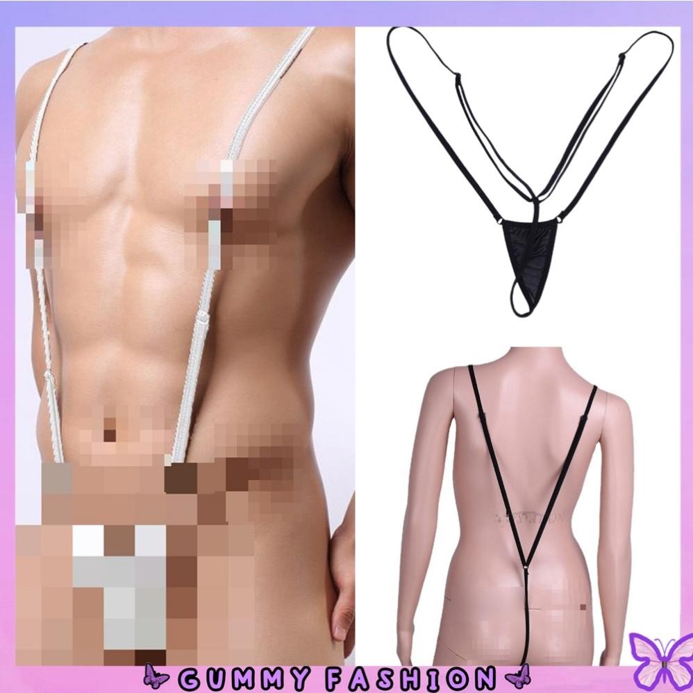 GUMMY CD1103 Celana Dalam Laki laki Tali Bahu Lingerie G String Pria Men y