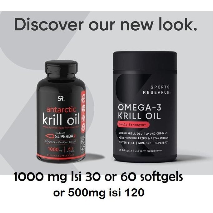 Sports Research Superba Krill Oil 1000mg omega-3 astaxanthin _ - original