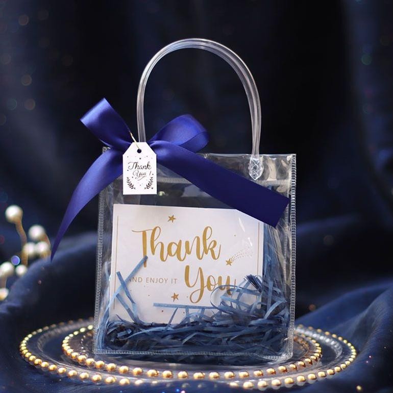 

TC21 (Grosir 10 Buah) Tas Mika Kancing Hampers Goodie Bag Premium Murah