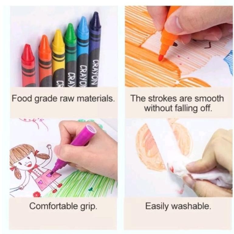 

sd-5 crayon set 208 pensil warna crayon set 150 pcs/ crayon mewarnai 150 warna Viral