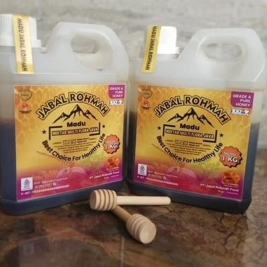 

Madu Asli Murni 1Kg Multiflora Java Grade A 100% Jabal Rohmah Alami Pure Natural Raw Honey