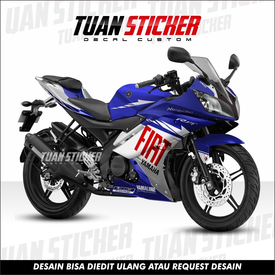 Decal Sticker Yamaha R15 V2 Full Body Sticker Decal R15 V2 Full Body Striping Full Body R15 V2 Motif