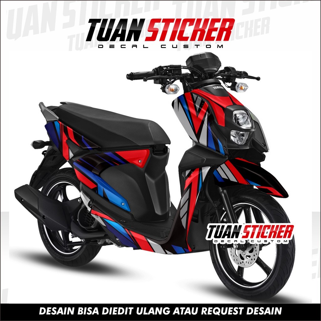 Sticker Striping Decal Yamaha XRide 125 Decal Sticker XRide 125 Sticker XRide 125 Full Body Blux