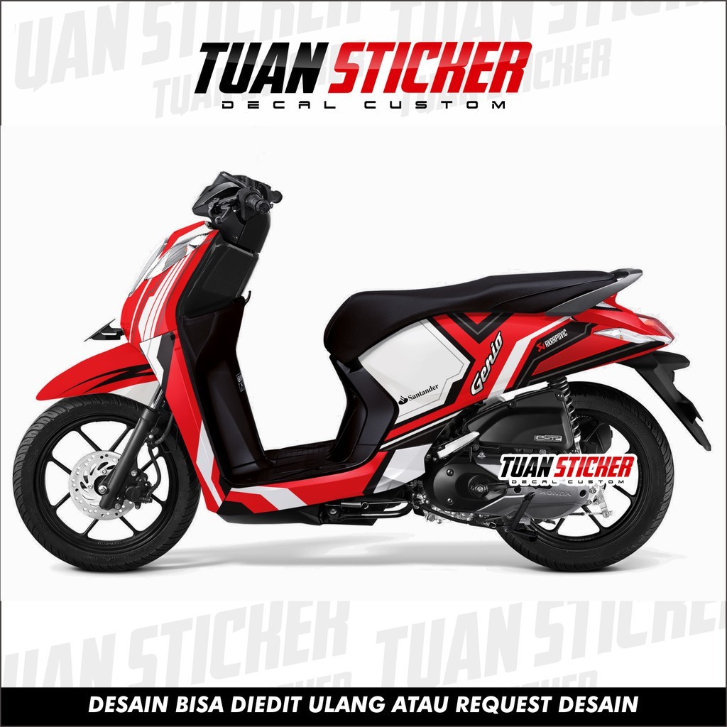 Sticker Striping decal Genio, Decal Honda Genio, Striping Genio, Sticker Honda Genio GFXRBT