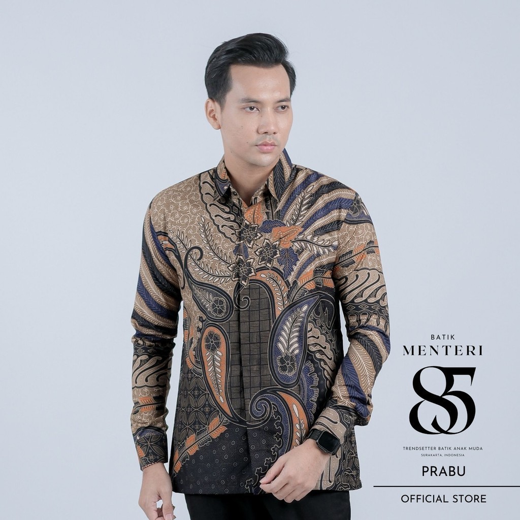 Bsju Sinoman Baju Batik Pria Dewasa Kemeja Atasan Kemeja Batik Pria Modern Kmja Batik Atasan Batik L