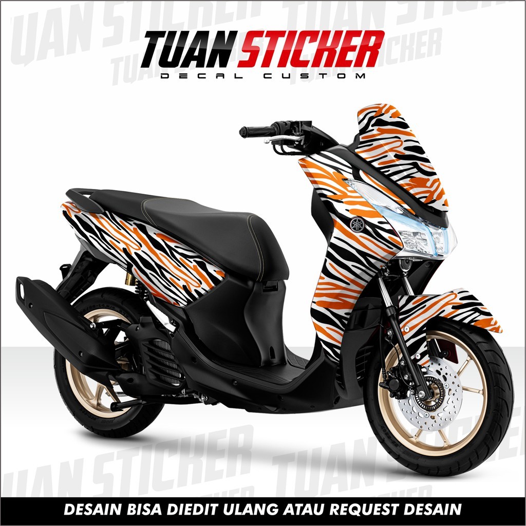 Sticker Striping Decal Yamaha Lexi, Sticker Decal Lexi, cetak sticker lexi, striping lexi pattern