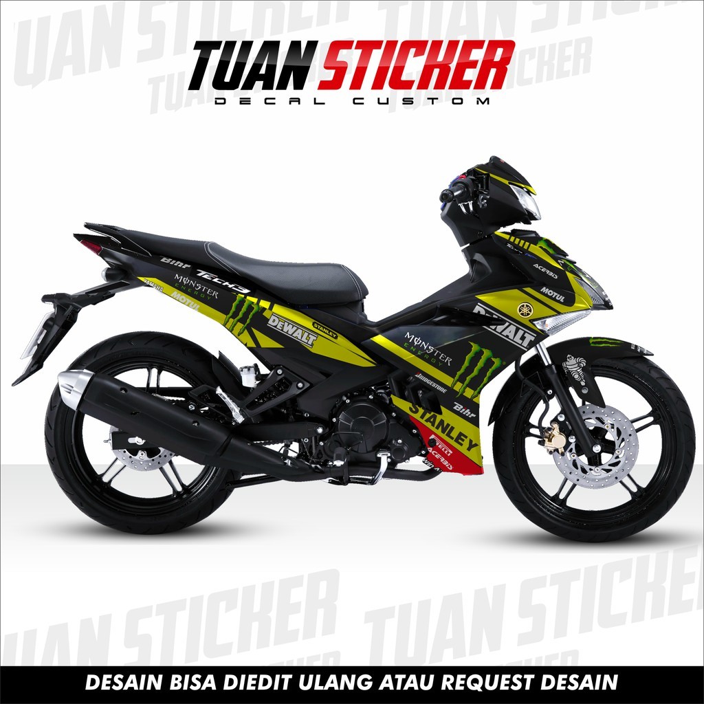 Sticker decal  jupiter mx king, Striping  jupiter mx king , Sticker new jupiter mx king monster ener