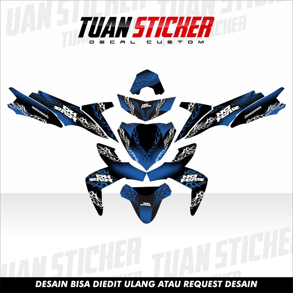 Sticker Striping decal Mio Soul GT, Decal yamaha Mio Soul GT, Striping Mio Soul GT No Fear