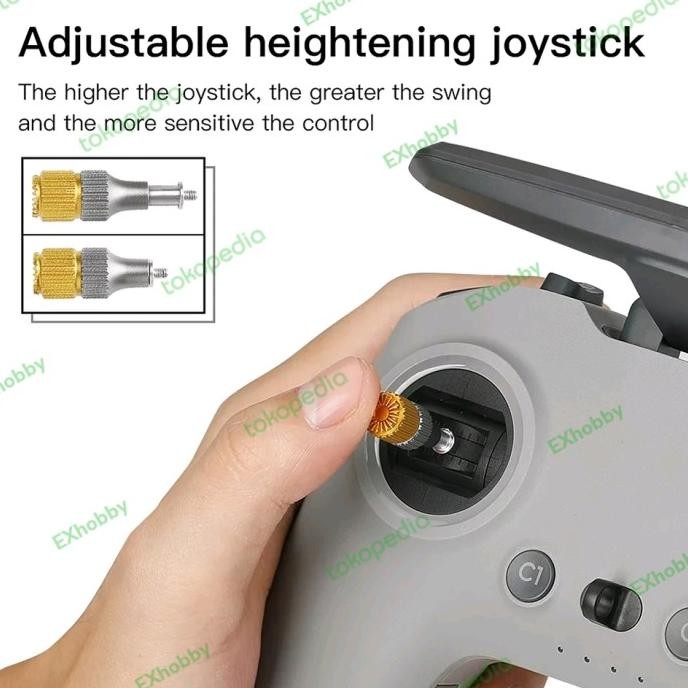 DJI AVATA REMOTE CONTROLLER 2 METAL JOYSTICK Rocker ADJUSTABLE HEIGHT