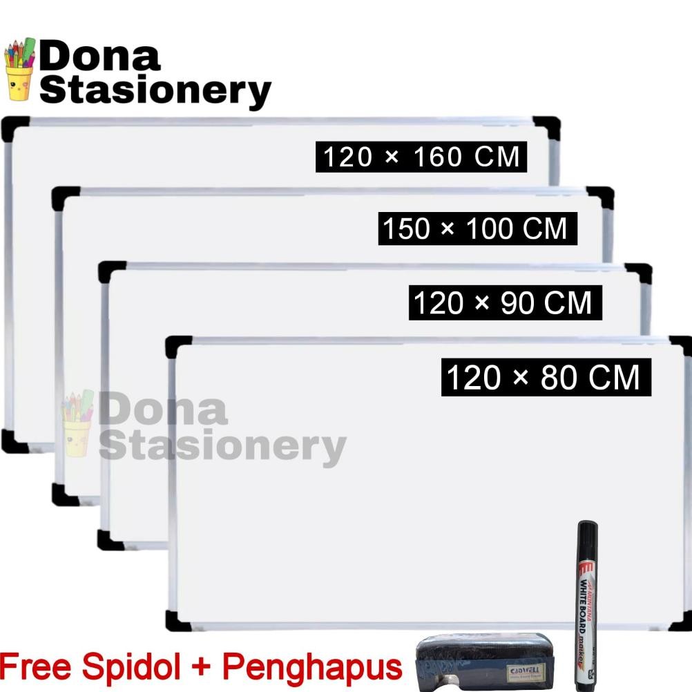 

Hjg-7 Whiteboard/Papan Tulis/Papan Tulis Ukuran Whiteboard 2 Sisi Spidol Dan Kapur Kekinian