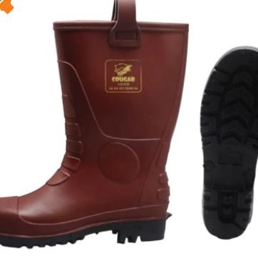 Sepatu Safety Boots Cougar Brown / Sepatu Boot Safety Coklat Cougar