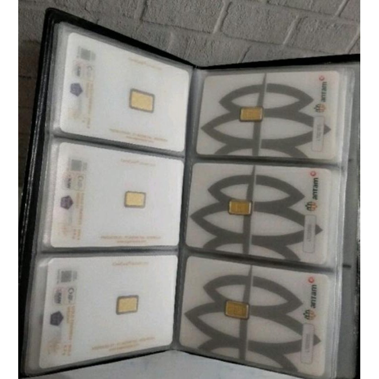 Dompet Logam Mulia Emas / Album Lm Tempat Penyimpanan Fine Gold Save -