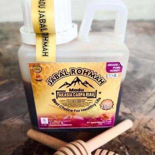 

Madu 250gr Jabal Rohmah Asli Murni Nektar Akasia Carpa Riau Grade A 100% Alami Pure Raw Honey