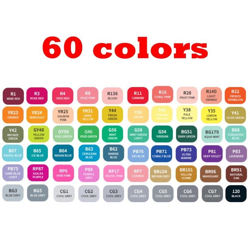 

ORIGINAL TouchFive 168/120/80/60/48 Warna Sketsa Spidol Umum General Marker Set Animation Markers CQ37