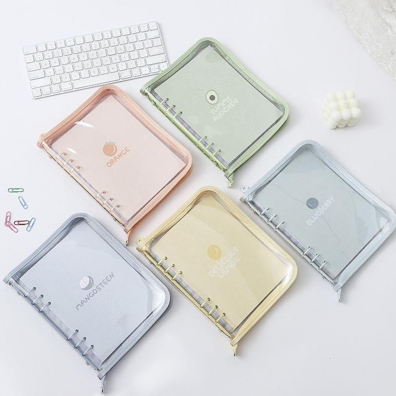 

hj-77 A5 BINDER ZIPPER RESLETING PVC GLITTER Termurah