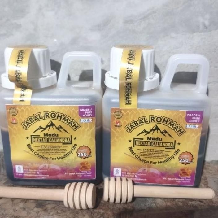 

250 Gram Madu Asli Murni Jabal Rohmah Nektar Kaliandra Grade A 100% Alami Pure Natural Raw Honey