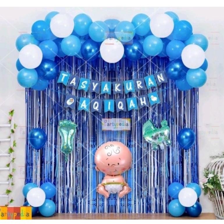 hjg-7 Paket Dekorasi Tasyakuran Aqiqah Boy dan Girl/Dekorasi Aqiqah Anak Sale