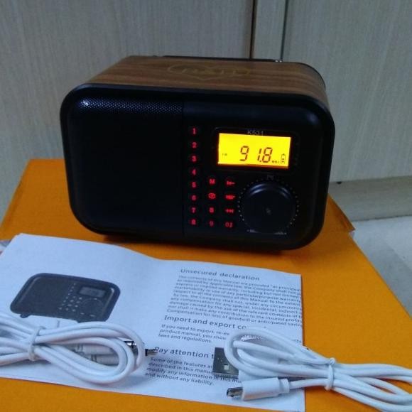 Speaker Bluetooth Portable Fm Radio