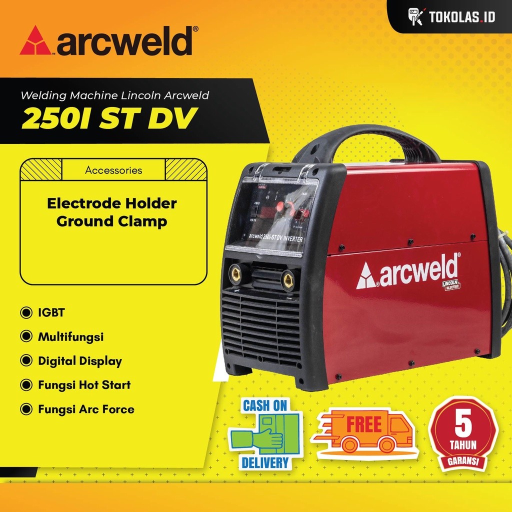 Mesin Las Arcweld Lincoln Electric Arcweld 250i-ST DV Inverter