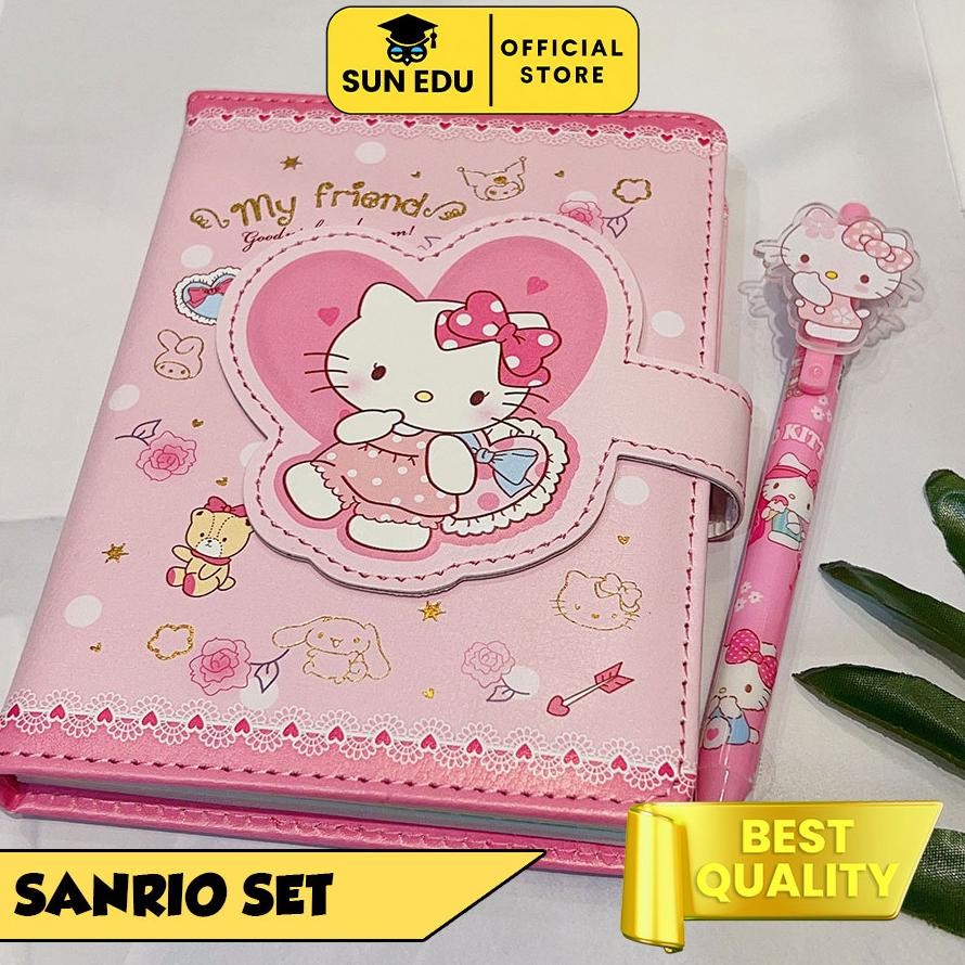 

gha-68 2 in 1 Gift set notebook sanrio magnet/ Buku tulis cute kuromi cinnamorol Hemat