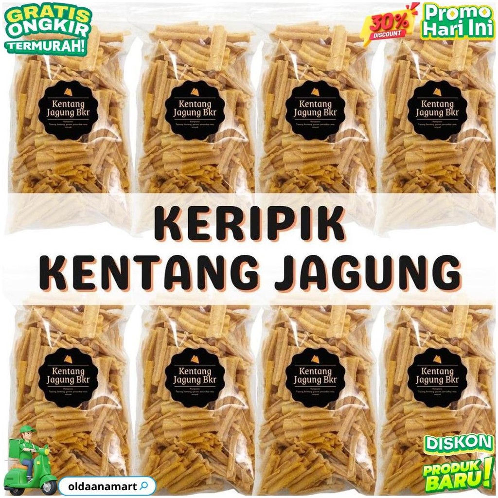 

[Delish Snacks] Paket Reseller 1 Dus Snack 5 Ribuan / Cemilan Camilan Asin Gurih Manis D Sale