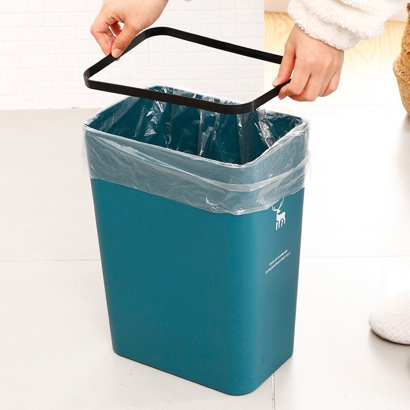Tong Sampah Plastik Tertutup Minimalis Tong Sampah Kotak Sampah Ruang Tamu Dapur Tong Sampah