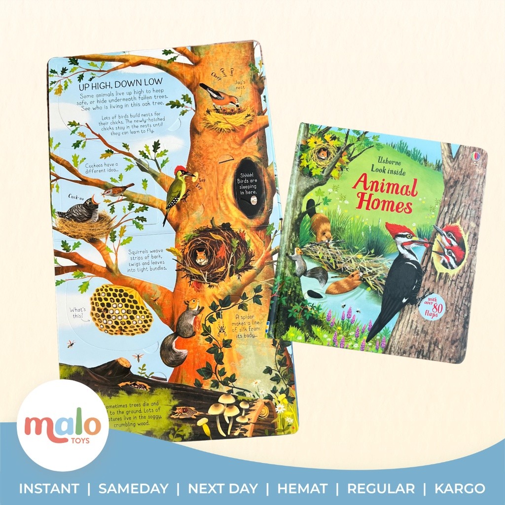 

MALOTOYS - USBORNE LOOK INSIDE Lift the Flap LTF Buku Edukasi Bacaan Book Buku Cerita Storytime