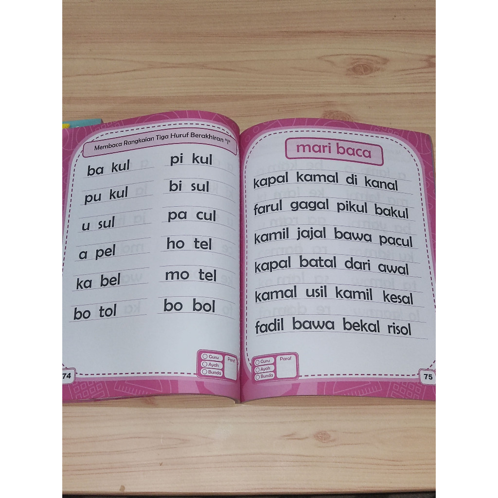 

Buku 30 Jam Lancar Baca Tanpa Dieja untuk Anak PAUD TK dan Pra SD