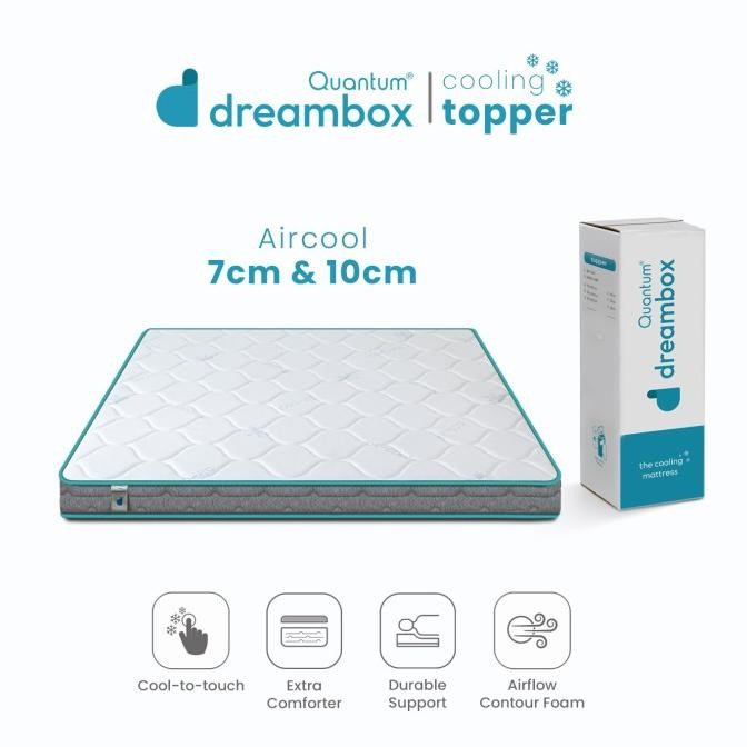 Topper Kasur Dingin Quantum Dreambox Cooling Topper AirCool