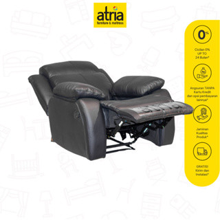 Atria Sofa Recliner Lulaby 1 Seat Artificial Leather Multifungsi Sofabed