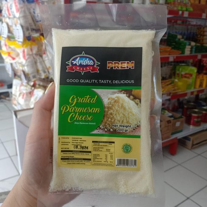 

Premium grated parmesan 300 gram iternational italian cheese keju L67J