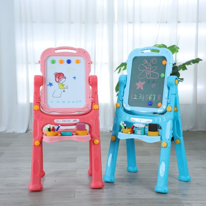 

Terbaru Papan Tulis Anak/Kids Writing Whiteboard Erasable With 360 Degree Flip Promo Ready Stok