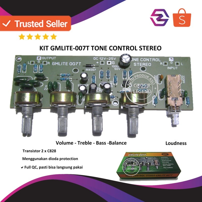 Tone control stereo GMLite 007T