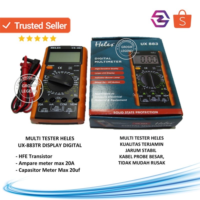 Multitester multimeter digital Heles UX 883 TR