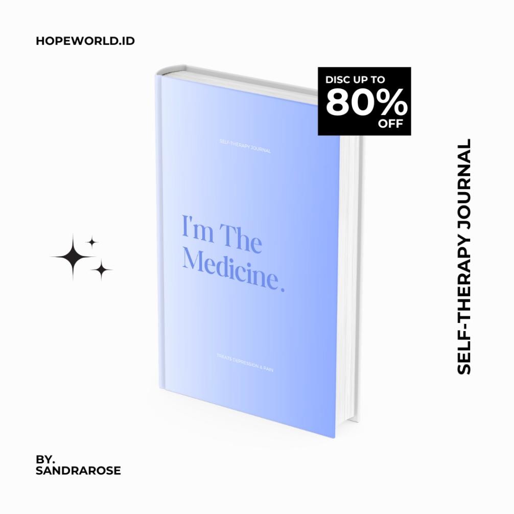 

we-53 Self Therapy Journal - l'm The Medicine by SANDRAROSE, Jurnal Psikologi, Buku Psikologi, Buku Jurnal, Diary Book, Buku Diary, Planner, Buku Catatan Harian, Buku Agenda Murah