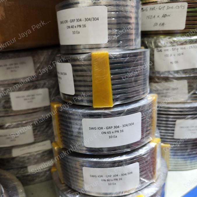 

Swg Pn16 Ss304 ( Spiral Wound Gasket Ss304 Pn16 ) 11/4"Inch