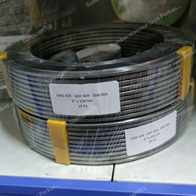 

Swg Ansi 150 Ss304 ( Spiral Wound Gasket Ss304 Ansi 150 ) 8"Inch