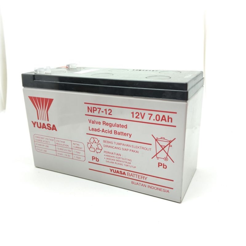 AKI ACU YUASA NP7-12 AKI TANGKI SEMPROT YUASA 12V 7AH