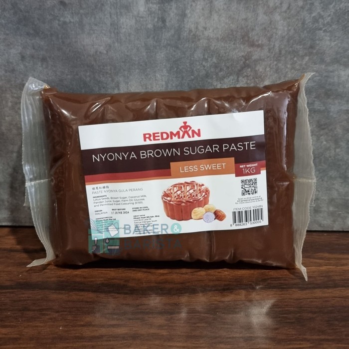 

Redman Mooncake Filling Nyonya Brown Sugar Less Sweet 1Kg Gula Perang
