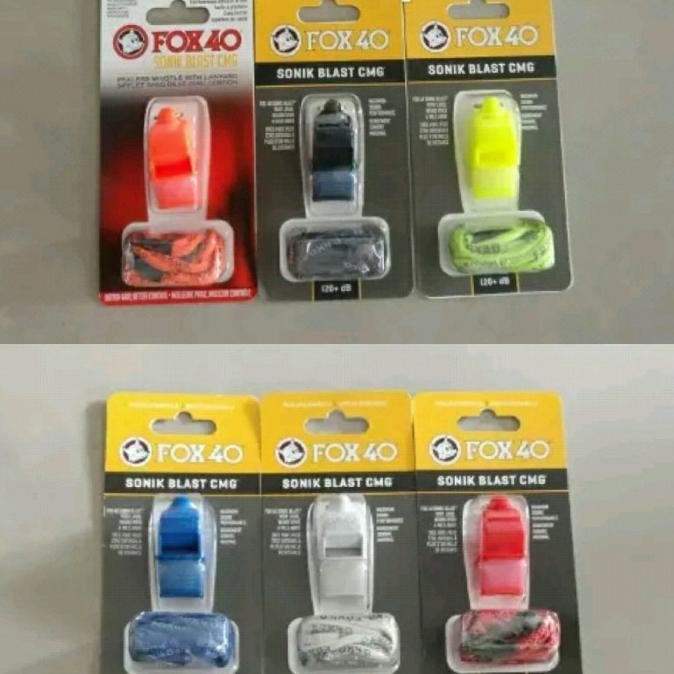 

PELUIT FOX 40 SONIK BLAST CMG SAFETY + LANYARD ORI ORIGINAL DAN TERPERCAYA