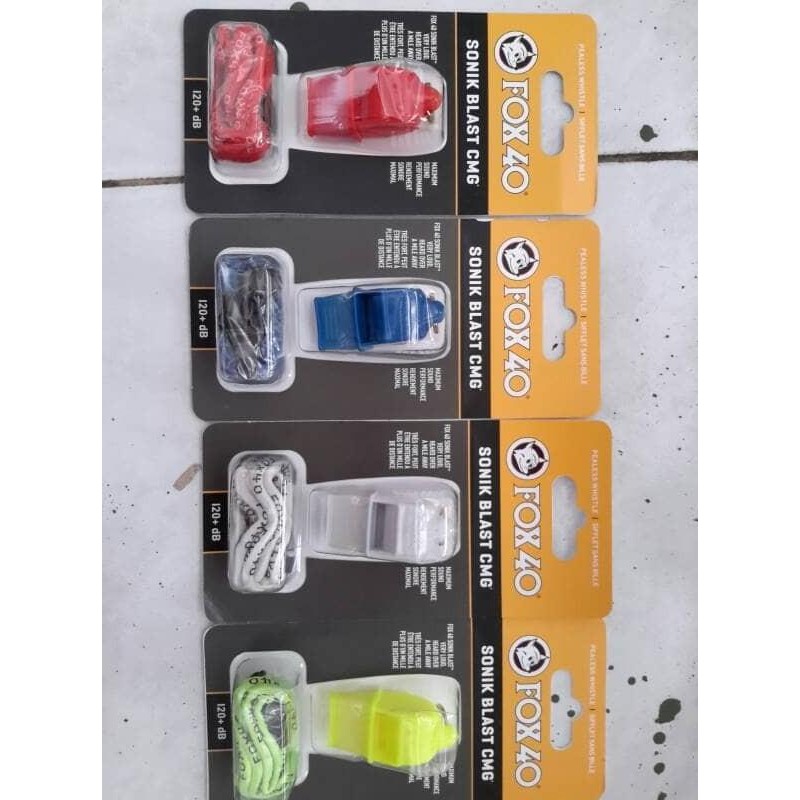 

PELUIT FOX 40 SONIK BLAST CMG + LANYARD ORI 120 DB ORIGINAL DAN TERPERCAYA