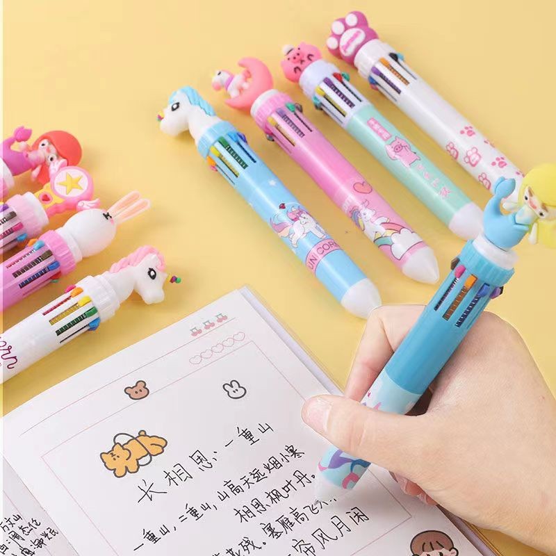 

Bulpen 10 Warna Bermotif Lucu/Pulpen/Pulpen Anak Anak