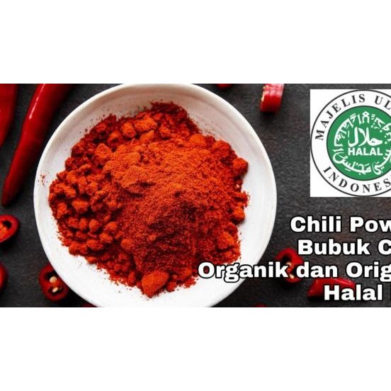 

Chili Powder 1Kg Bubuk Cabe Halus Organik Halal