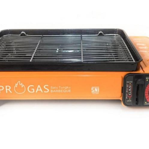 Kompor Gas Portable 2 in 1 PROGAS SATE / 1 Tungku Panggangan SATE