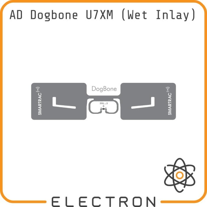 

AD Dogbone U7XM RFID UHF EPC global Gen2 Tag Sticker Label Wet Inlay Windshield PET NXP UCODE