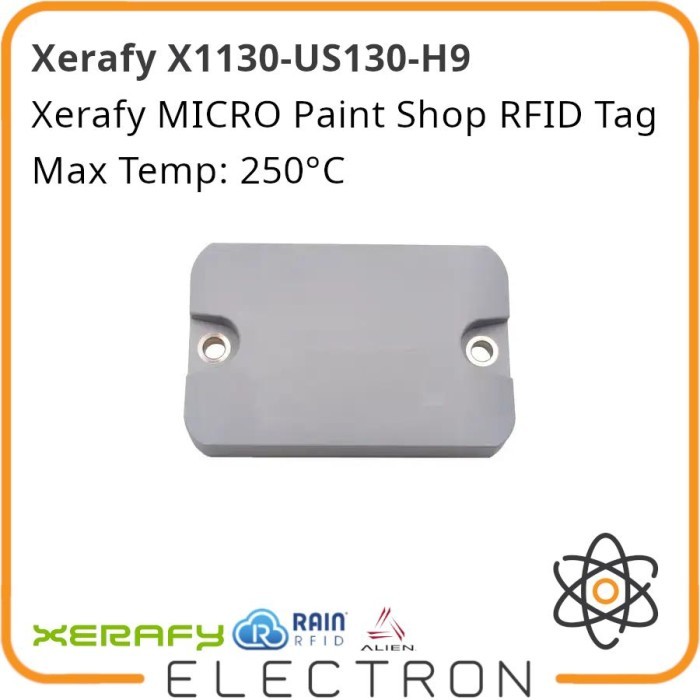 

Xerafy X1130-US130-H9 MICRO Paint Shop RFID Tag UHF EPC EPC global Class 1 Gen2 Long Range Hi-temp High Temperature 250°C Alien Higgs 9 Chemical Resistant Waterproof IP68