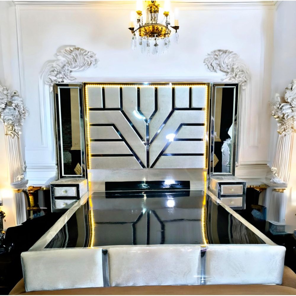 Divan minimalis modern ( komplit nakas 2 pcs dan kaca)